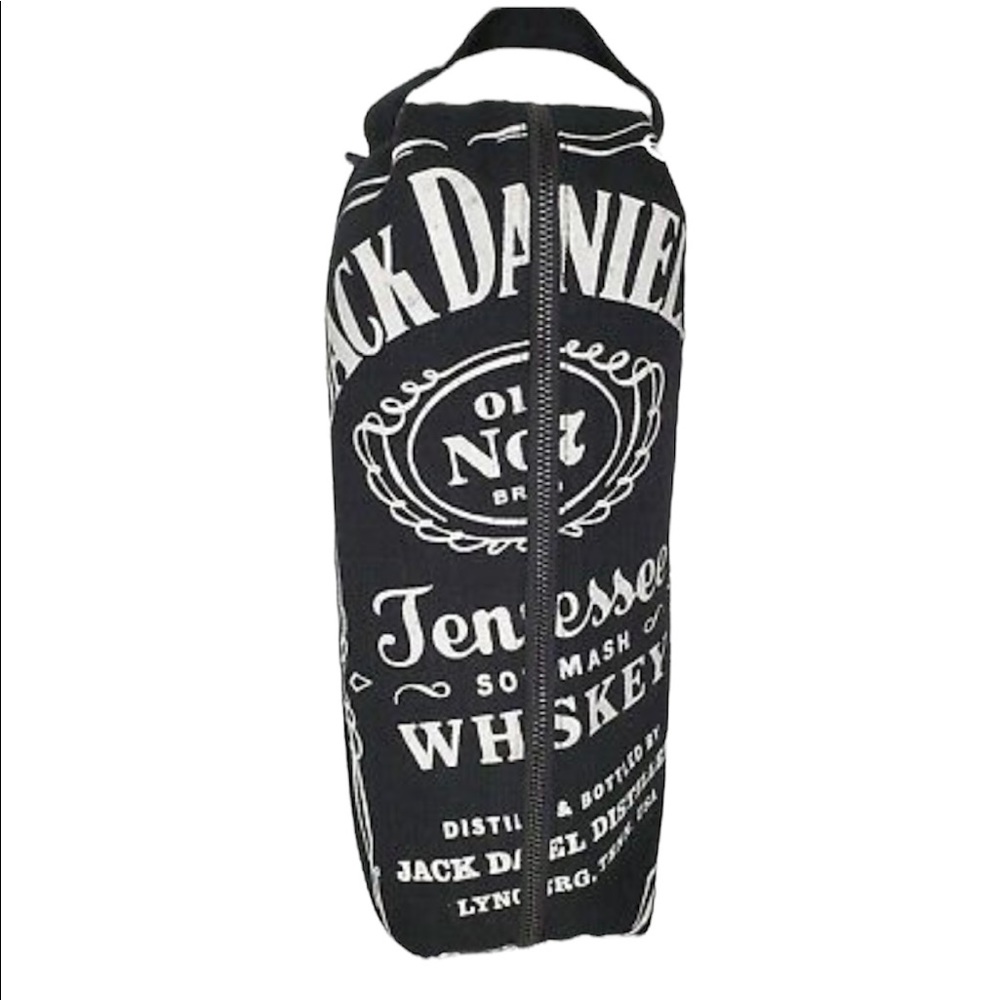 JACK DANIELS Whiskey Travel Bag All over Print zipper case Bottle Bag